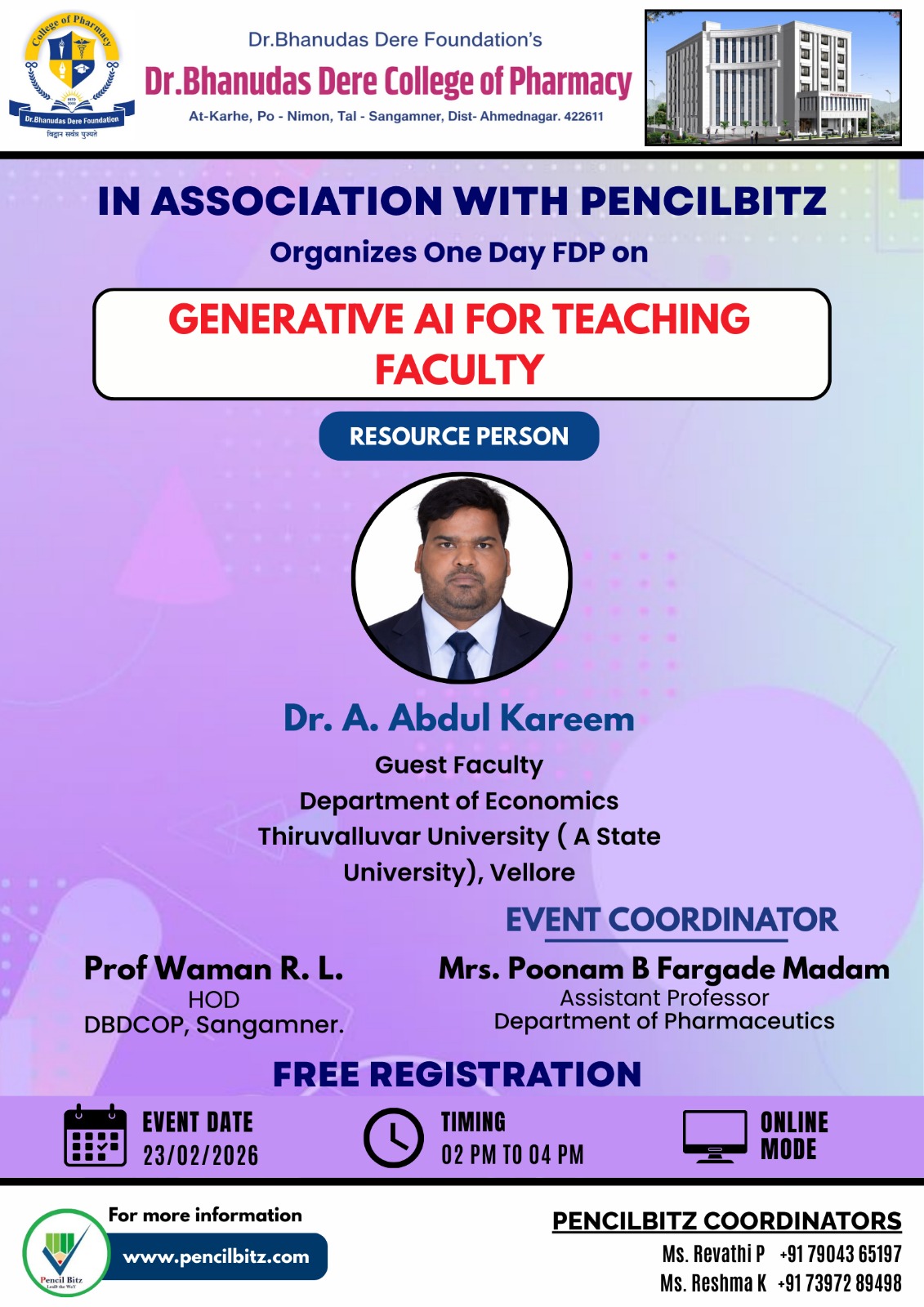 College Event Brochure